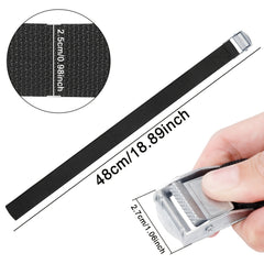 12pcs Adjustable Lashing Straps Stainless Fastening Straps for Bicycle
