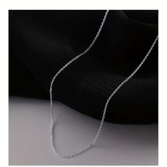 925 Sterling Silver Bead Necklace Chain Adjustable Heart Alphabet DIY