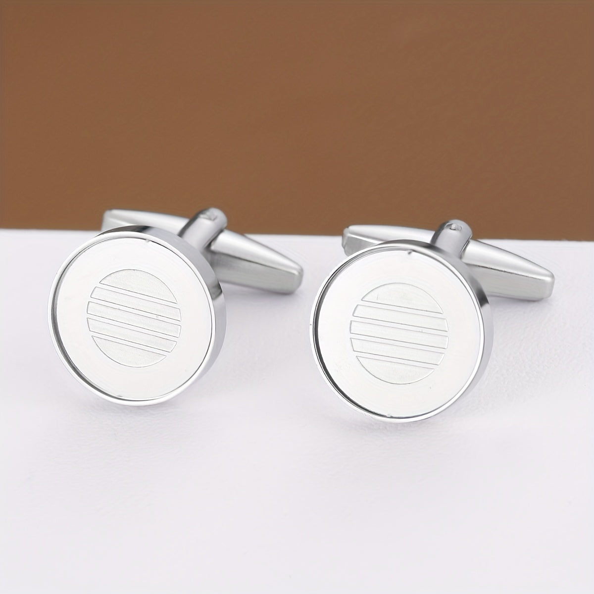 Romantic Round Cufflinks for Men Business Buttons