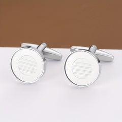Romantic Round Cufflinks for Men Business Buttons