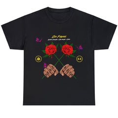 Red Roses Print Men's Graphic T-shirt for Summer