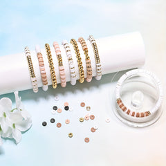 Boho Clay Beads Bracelet Kit Friendship Bracelet Making Kit For Women