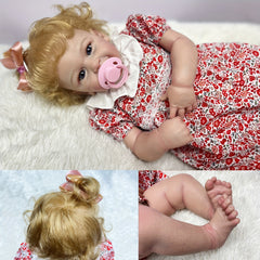 55 Doll With Clip Reborn Dolls Painted Lifelike Reborn Dolls With Rooted Hair