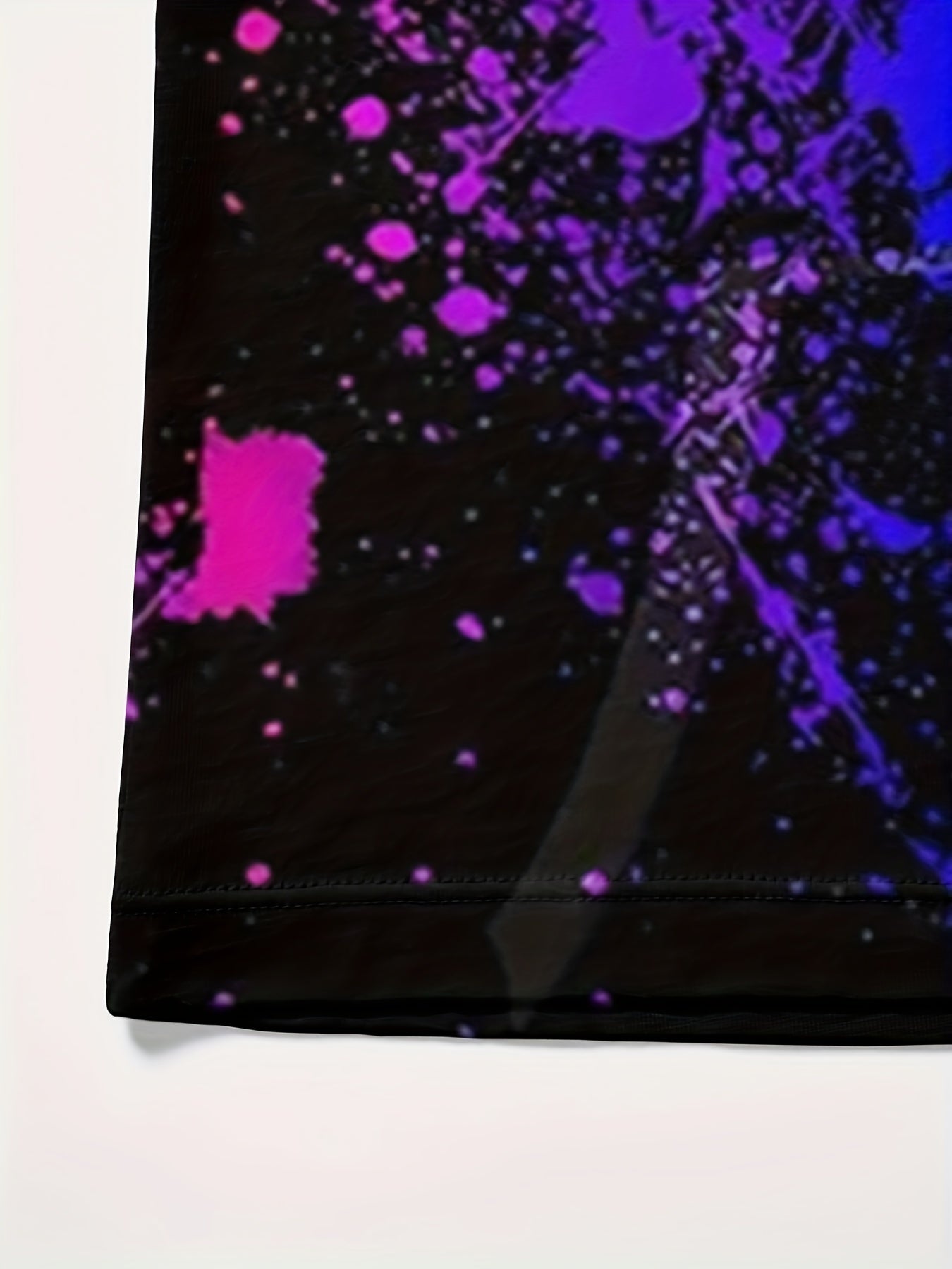 Tie Dye Graffiti Print Short Sleeve T-shirt