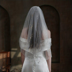 Sequin Head Veil Bridal Single Layer Wedding Hair Accessories