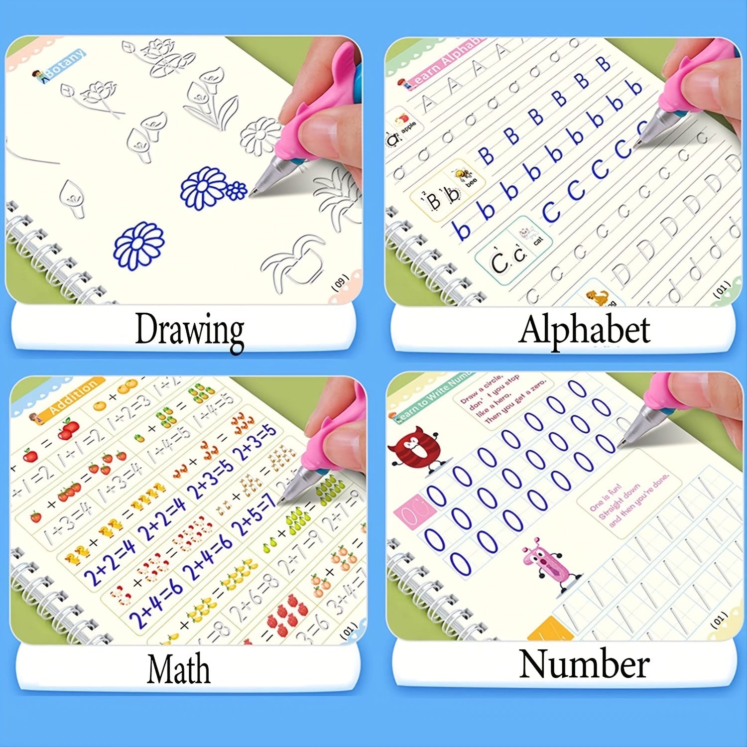 Children Copybook: Kids Writing Sticker Practice Book