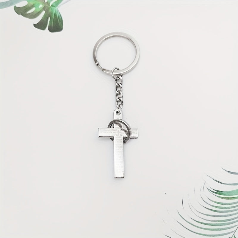Creative Cross Keychain Alloy Key Chain Bag Purse Backpack Pendant