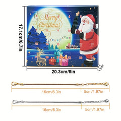 Christmas Advent Calendar 24 Days DIY Bracelet Making Kit for Girls