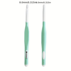 Soft Handle Plastic Crochet Hooks Set for Large Scarf Stitch Work