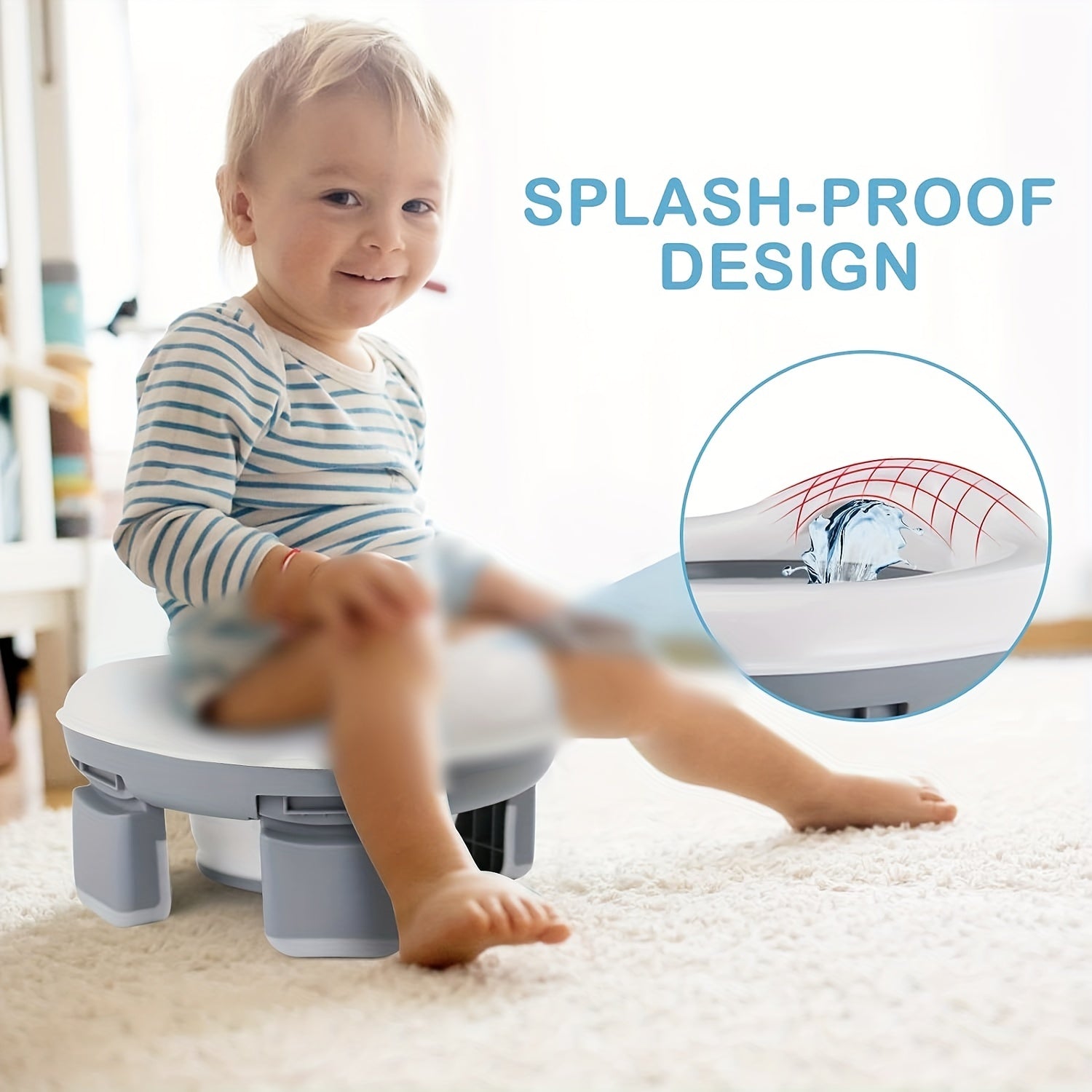 3-In-1 Toddler Toilet Training Seat with 20 Cleaning Bags