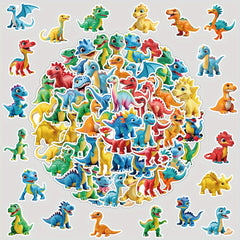50pcs Jurassic Dinosaur Stickers for DIY Decoration Books Laptops Mobile Phones