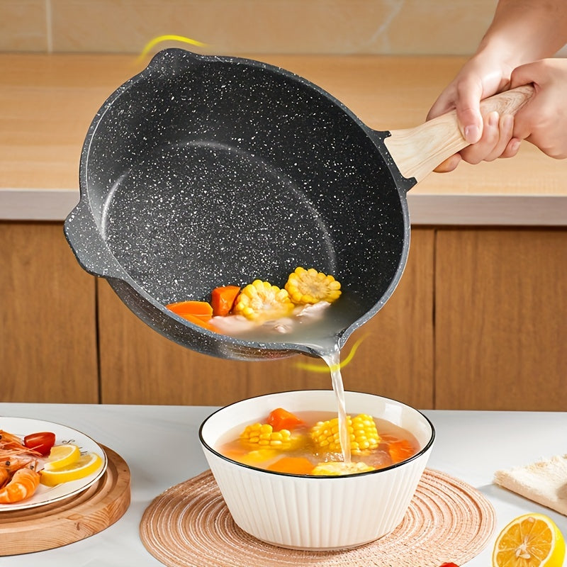 Non Stick Skillet Saute Pan 31cm Gas Stovetop Induction Cooker Kitchen Utensils