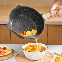 Non Stick Skillet Saute Pan 31cm Gas Stovetop Induction Cooker Kitchen Utensils
