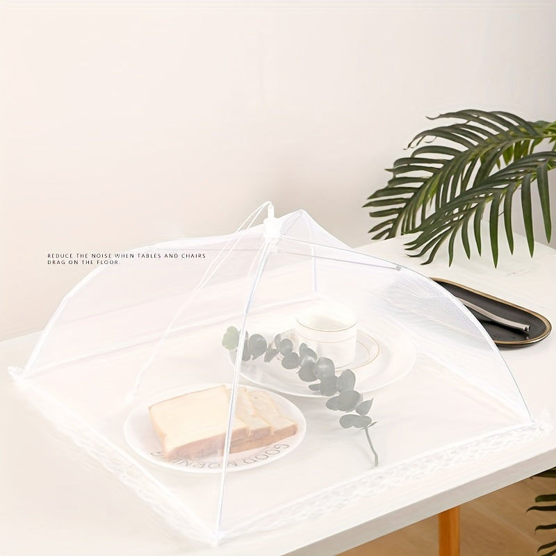 6pcs Large Outdoor Food Cover Mesh Screen Tents Umbrella Fly Food Covers