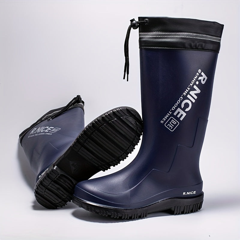 Men's Waterproof Rain Boots Lightweight Garden Shoes