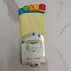 Colorful 5-Toe Split Non-Slip Yoga Socks Short Tube Sweat Absorption Grip Socks