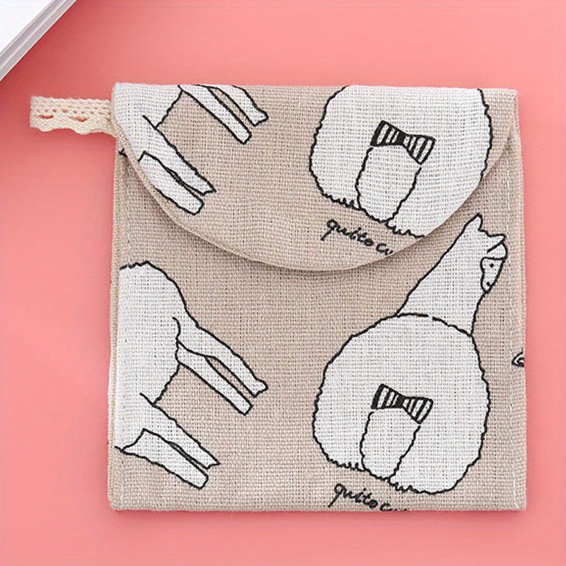 Portable Sanitary Napkin Storage Bag Coin Purse & Wallet