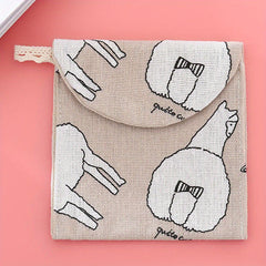 Portable Sanitary Napkin Storage Bag Coin Purse & Wallet