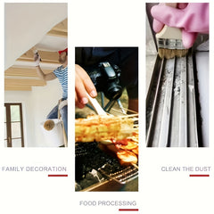 Wooden Handle Brush Soft Hair Barbecue Paint Baking Cleaning Flat Ash Brush