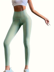 Bow Decor Yoga Pants High Waist Slim Fit Workout Leggings