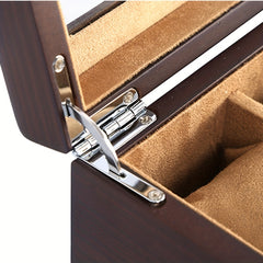 5 Grid Retro Wooden Watch Box Display Jewelry Bracelet Necklace Storage