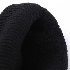 Winter Embroidered Wrap Head Wool Knitted Hat