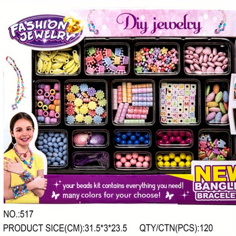 DIY Pop Beads Toy Necklace Bracelet Set for Kids