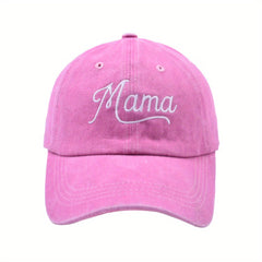 Mama Embroidery Baseball Cap Distressed Sports Hat For Women