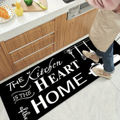 Anti Fatigue Kitchen Rug Set Soft Polyester Cushioned Rug with Non Slip Backing