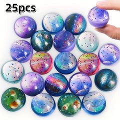 25pcs 32mm Space Bouncing Balls Bulk Party Small Toys Gift Bag Filler