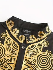 Men's African Dashiki Suit Shirt Pants Set Formal Party Outfit
