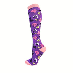 5 Pairs of Fun Halloween Compression Socks for Sport and Dressing Up