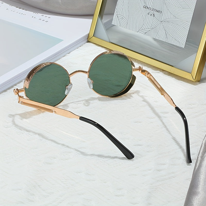 Steampunk Round Sunglasses UV400 Sun Shades