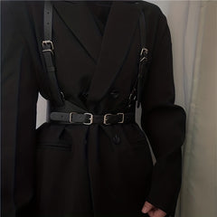 Men's Punk Vest Harness Belt for Street Dance Performance