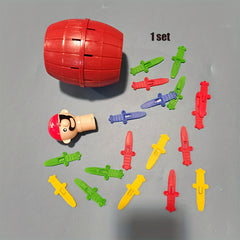 Funny Pirate Barrel Toy Lucky Game Jumping Sword Stab Novel Toys