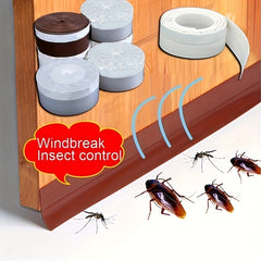 1m Transparent Windproof Sealing Strip Self-adhesive Window Dustproof