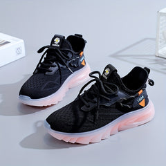 Women's Non-Slip Breathable Running Shoes - Comfortable Lace Up Sneakers