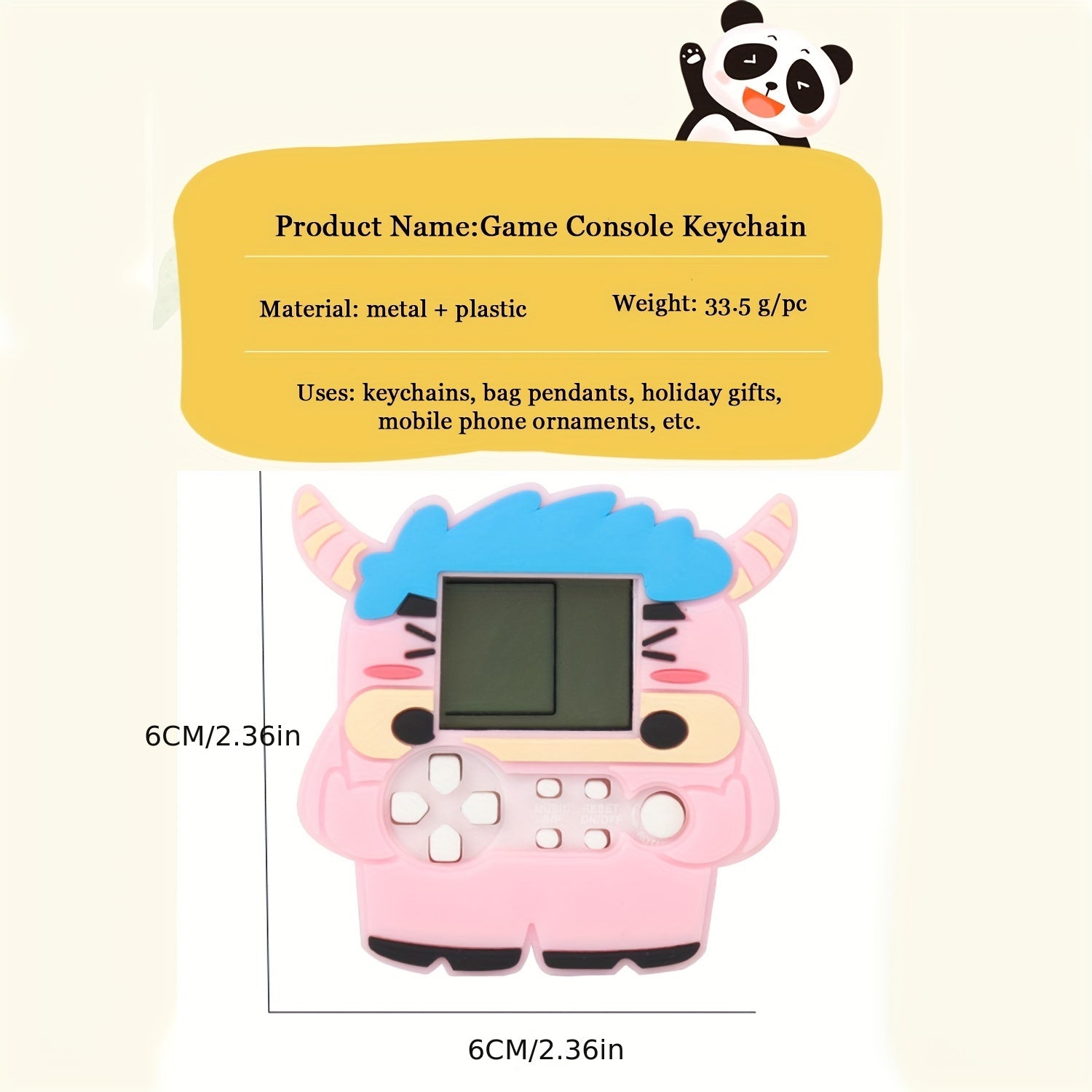 Cow Keychain Fun Outdoor Toy And Bag Accessory