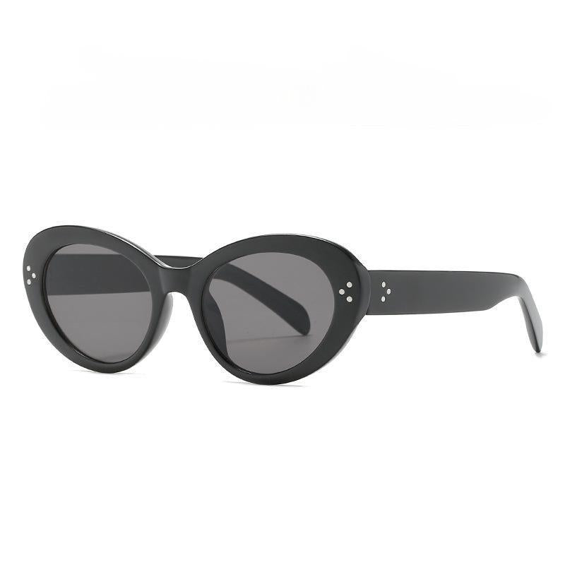 Cat Eye Sunglasses Small Frame Oval Sun Glasses Stylish Gradient Lens Shades