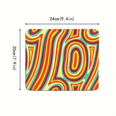 Flat Texture Visual Impact Small Desktop Mouse Pad Office Home Accessories