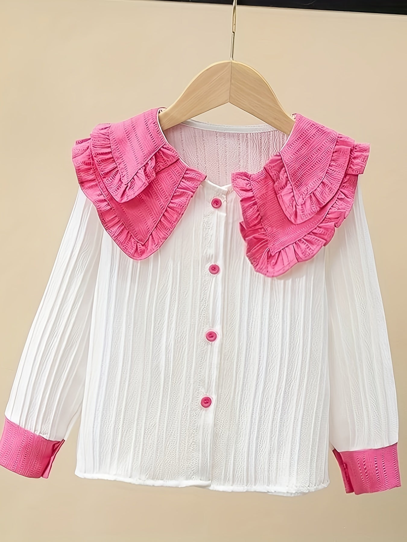 Girls French Style Casual Shirt Top