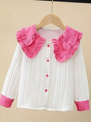 Girls French Style Casual Shirt Top