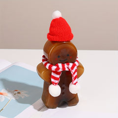 500ml Christmas Snowman Water Bottle Leakproof Juice Milk Cup
