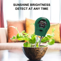 3-in-1 Soil PH Meter for Gardens, Plants, Ponds