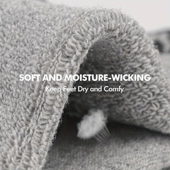 Men's Mid Crew Sport Socks - Sweat Absorbing Breathable Socks