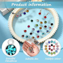 220pcs Birthmark Jewelry Set Earring Glitter DIY Necklace Bracelet Making
