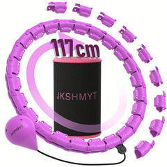 JKSHMYT Weighted Hoop for Weight Loss 46 Inch with Waist Trainer for Women