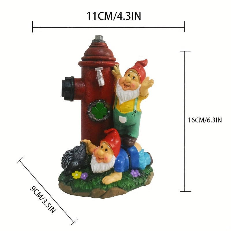 Fire Hydrant Dwarf Garden Ornament Resin Statue
