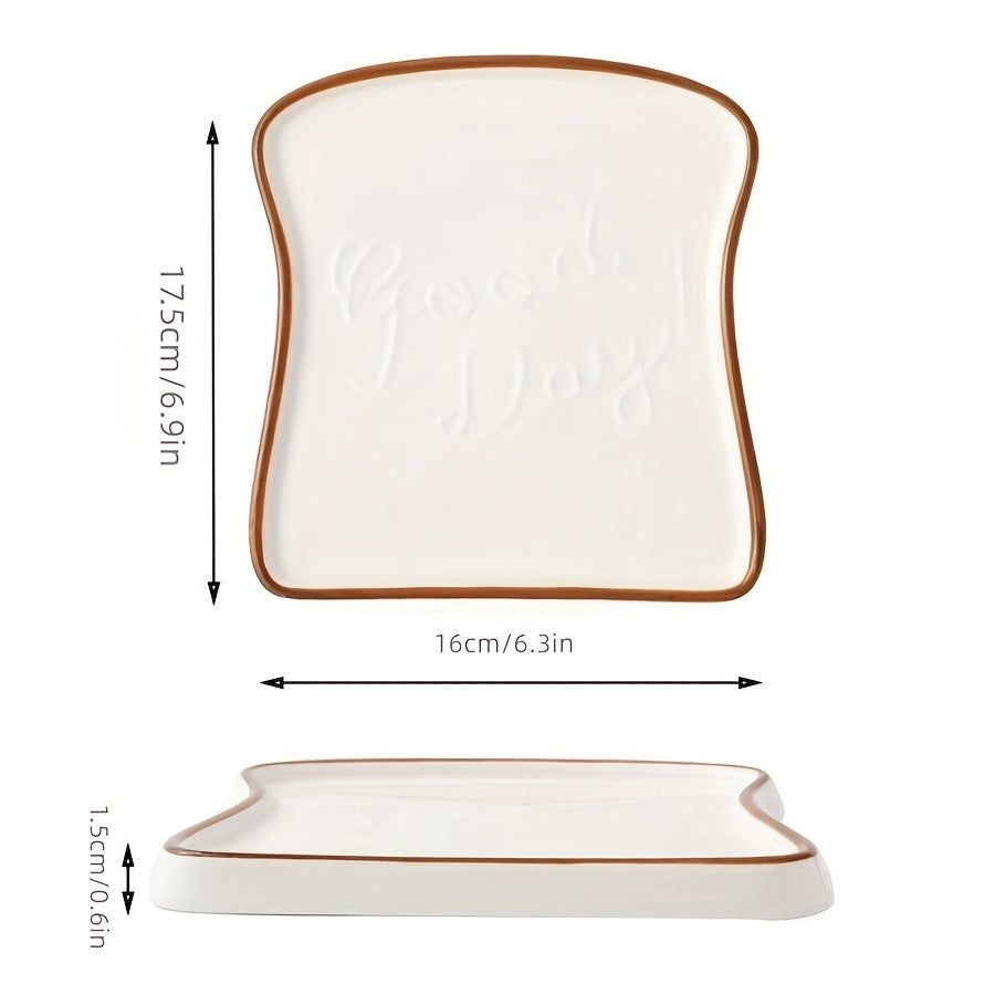 2 Pcs Ceramic Breakfast Plate Steak Pasta Sushi Dish