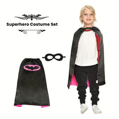Kid's Superhero Cape & Mask Set - Halloween Party Favors